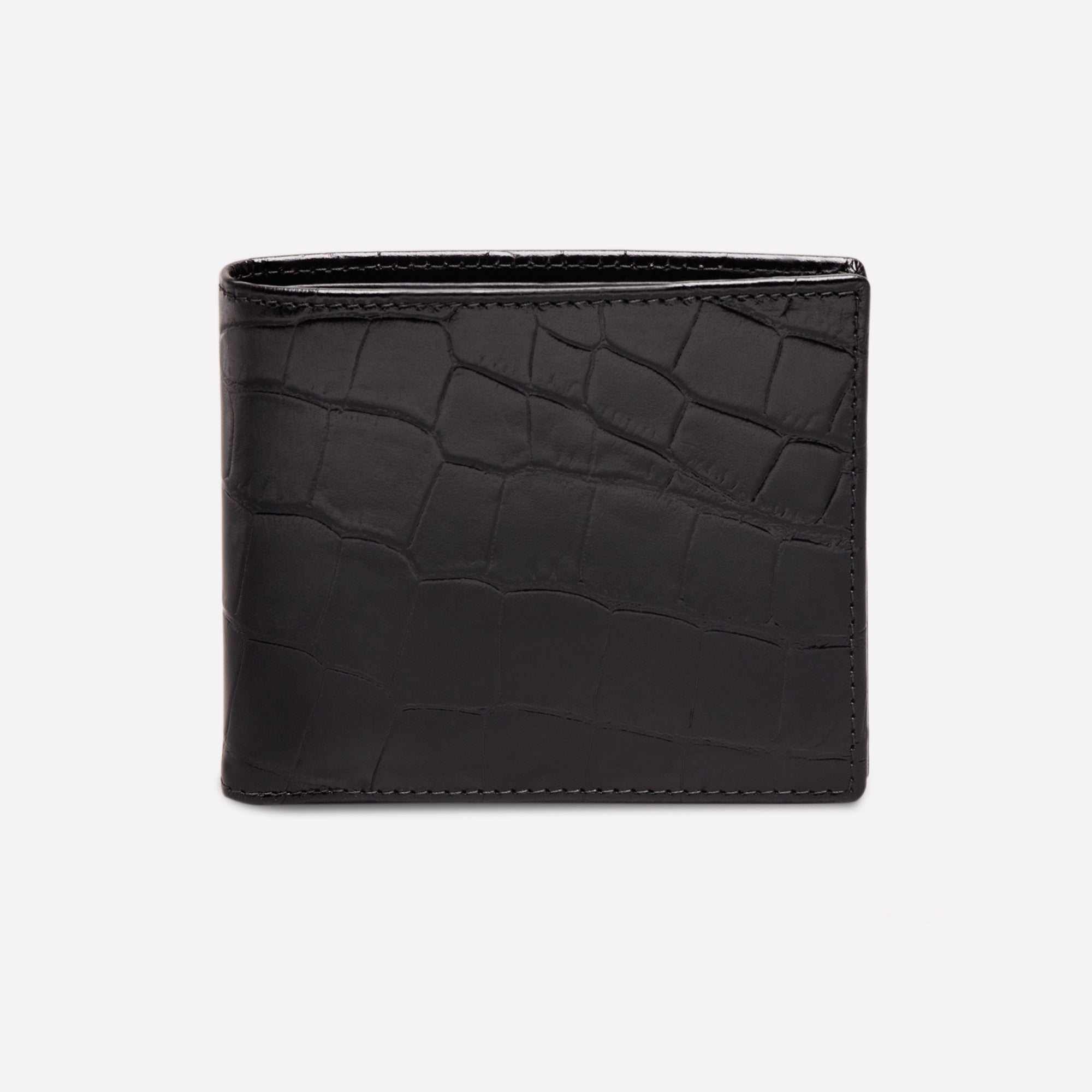 Croco Billfold with 3 C/C & Coin Purse