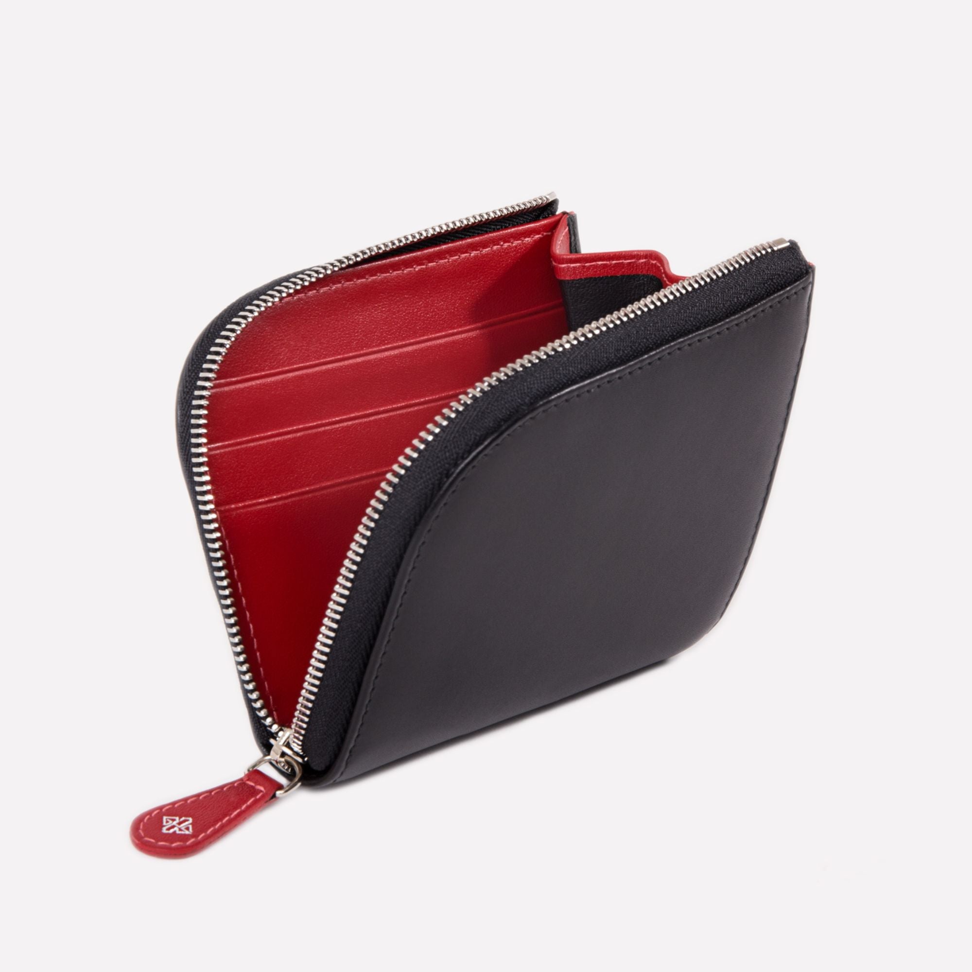 Sterling Zipped Curved Wallet With Key Strap